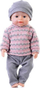 Kukull bebe Artyk Natalia, interaktive, 43 cm, që pikon
