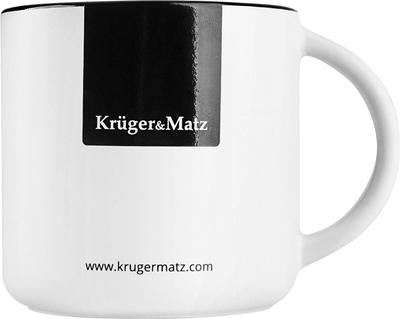Filxhan qeramike Kruger & Matz, 350ml, bardh e zi