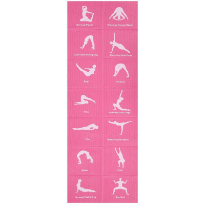 Tapet yoga i palosshëm EB Fit, 170x60 cm, 3 mm, rozë