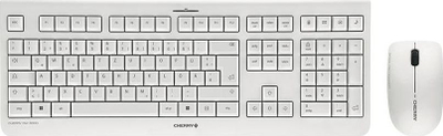 Set tastierë dhe mi pa tela CHERRY DW 3000, layout gjerman QWERTZ, 2.4 GHz, bardhë gri