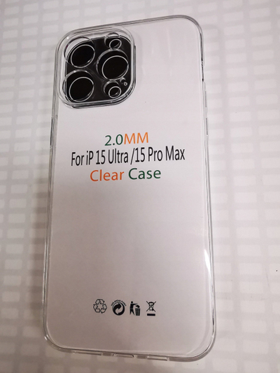 Kapak telefoni OEM Silicone Case për iPhone 15 Pro Max, transparent