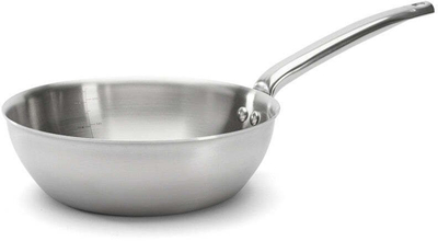 Tigan sauté i lakuar De Buyer Alchimy 3603.20, çelik inox multi-layer, i argjendtë