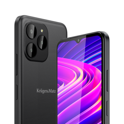 Мобилен телефон Kruger&amp;Matz Flow 10, 6.52\", 64GB, 4GB RAM, црн
