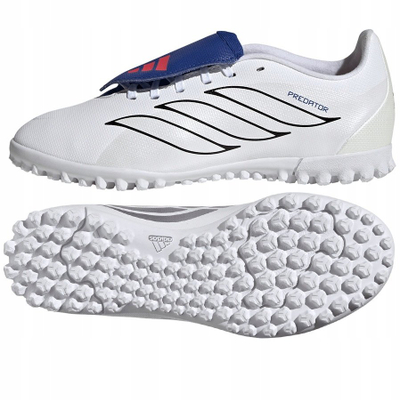 Këpucë futbolli Adidas Predator Club TF Kids, turf, të bardha