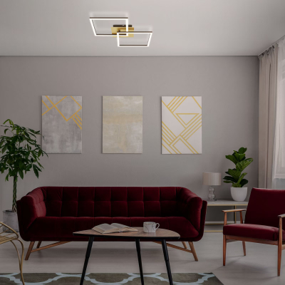 Ndriçues Briloner Led 62 cm, modul LED, 22 W, 2200 lm, kafe/ari