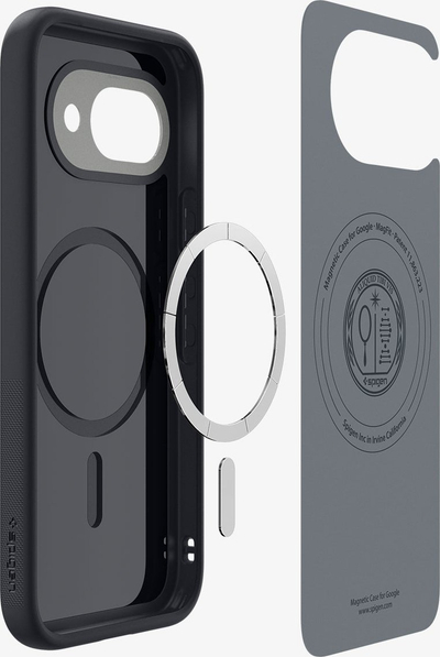 Заштитна футрола Spigen Nano Pop MagSafe за Google Pixel 9a, отпорна на удари, црна