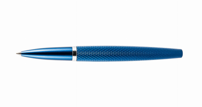 Stilolaps rollerball Diplomat Viper Blue Guilloche, trup alumini, blu