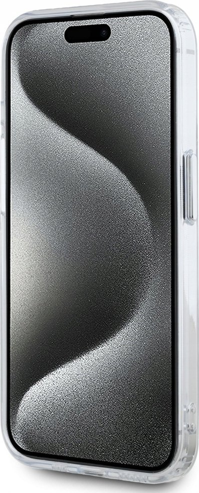 Заштитна маска Karl Lagerfeld IML Karl Head Metal Frame MagSafe, за iPhone 15 Pro Max, проѕирна