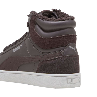 Патики Puma Shuffle Mid Fur Flat M 387609 03, за мажи, со крзно, бели