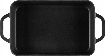 Tavë gize Maku Cast Iron Casserole, 20 x 37 cm, 7 cm lartësi, e zezë