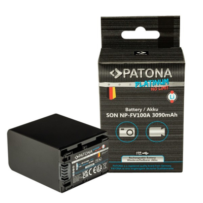Bateri PATONA Platinum me hyrje USB-C për Sony NP-FV100