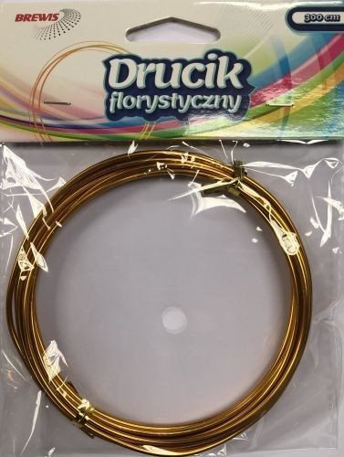 Tela floristik Brewis, 3m, 2mm, ngjyrë ari