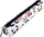 Portofol lapsash Bee-bee Mini Rectangular “Pandas at School”, 18cm, i bardhë me panda