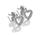 Vathë për femra Hot Diamonds Silver Whisper SWE004, të argjendtë