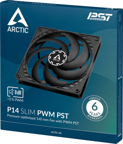 Ftohës Arctic P14 Slim PWM PST, 140 mm