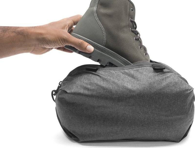 Кеса за чевли Peak Design Shoe Pouch BSP-CH-2, најлон водоотпорен, преклоплива, темно сива