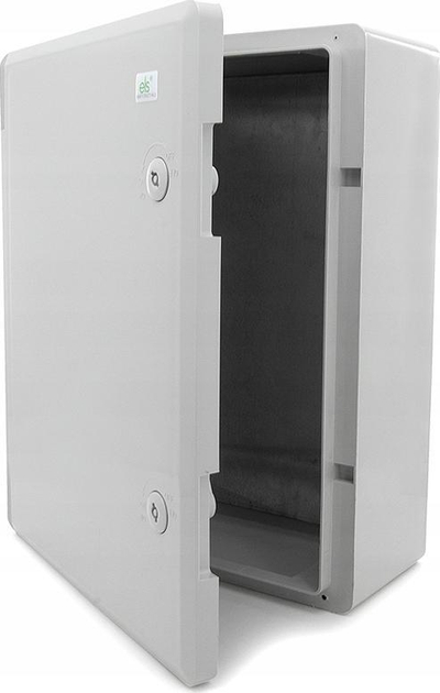 Kabinet industrial ELS Elektrotechnika IP65, pllaka montuese e galvanizuar, strehë ABS plastike, gri