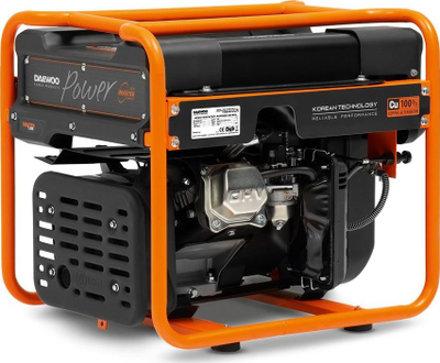 Gjenerator inverter Daewoo GDA 4600i, 3.5 kW, depozitë 15 L, portokalli me të zezë