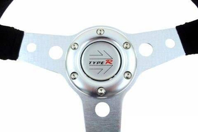Timon sportiv MTuning Steering Wheel Pro, 350mm, suede i zi