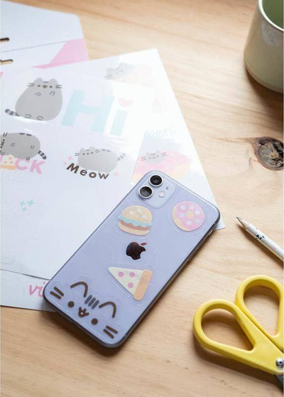 Sticker-a ngjitës Pusheen the Cat Gadget Decals, 16 copë, vinil, shumëngjyrëshe