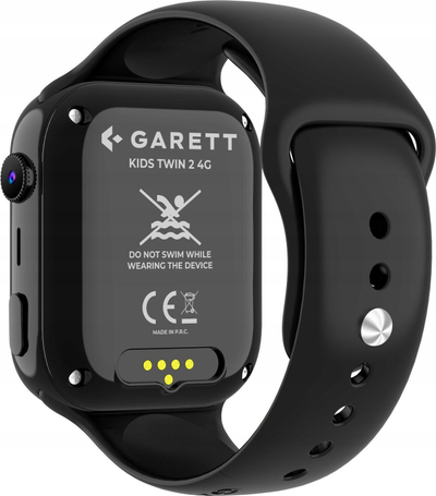 Smartwatch për fëmijë Garett Kids Twin 2 4G, GPS, 900mAh, i zi