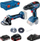 Set veglash pa tel Bosch GSR 18V-50 + GWS 180-LI, 18V, 2 bateri 2.0Ah dhe 5.0Ah, blu