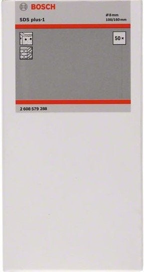 Freza betoni Bosch SDS Plus 1 2608579288, 8x100x160 mm, set me 50 copë
