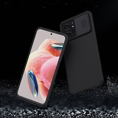 Mbulesë telefoni Nillkin CamShield për Xiaomi Redmi Note 12 4G, mbrojtëse, me kapak kamere, e zezë