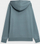 Bluza me kapuç 4F H4Z22 BLM015 për burra, me xhep kangur, gri