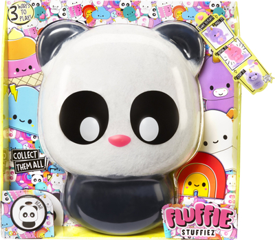 Lodër pelushi Fluffie Stuffiez Large, panda, shumëngjyrëshe