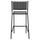 Stol Olympias metalik i zi 47×58×111 cm (HM5528.01), zezë