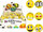 Top antistres Mega Creative Smiley Face, formë topi, i verdhë