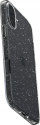 Kapak telefoni Spigen Liquid Crystal Glitter për iPhone 16 Plus, TPU i butë, rri mirë me karikim wireless, transparent me shkëlqim