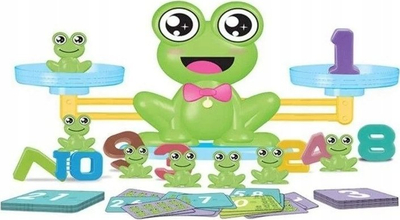 Loja edukative NORIMPEX Balancing Frogs, mësim matematike, për fëmijë 3+, jeshile