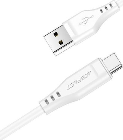 Kabllo USB Acefast USB A në USB C, 1.2 m, 3A, e zezë