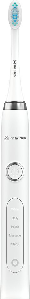Furçë dhëmbësh elektrike Meriden Sonic+ Professional MS 589W, 5 mënyra pastrimi, me kuti udhëtimi USB, e bardhë