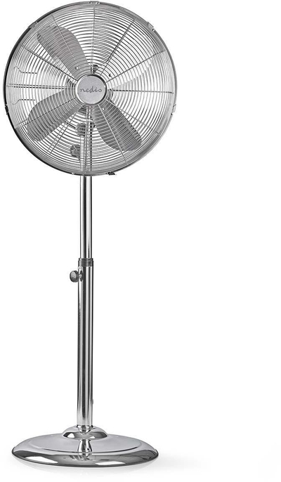 Ventilator pedestal Nedis Fnst20Ecr40, 3 shpejtësi, i rregullueshëm, krom