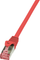 Kabllo rrjeti LogiLink, CAT 6, patchcord, S/FTP PIMF, 10m, e kuqe