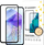 Xham mbrojtës Wozinsky Full Glue, për Samsung Galaxy A56 A36, 9H, me kornizë të zezë