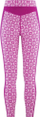 Leggings termike Kari Traa Rose Wool High Waist, lesh Merino, bel i lartë, rozë për goca