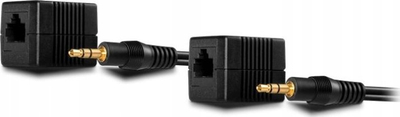 Extender audio analog Lindy 500m, Cat.6, 3.5mm, i zi