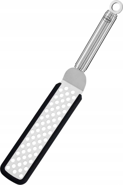 Spatulë kuzhine Rosle Flexible Turner, silikon rezistent ndaj nxehtësisë, dorezë çelik inox, e zezë