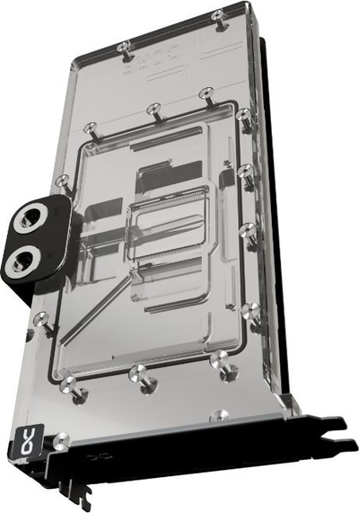 Bllok uji për GPU Alphacool 13541, full cover, RGB 5V, transparent i zi