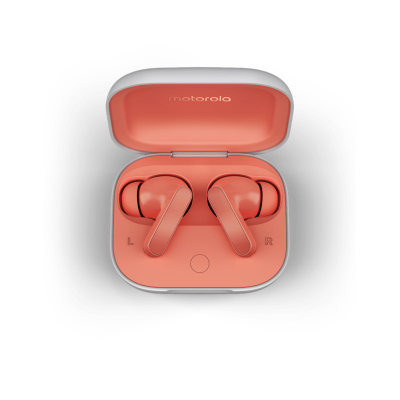 Kufje pa tela Motorola Moto Buds Peach Pink, Bluetooth 5.3, ANC, rozë korale