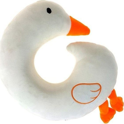 Jastëk udhëtimi Adar Goose Travel Pillow, ergonomik, prej materiali të butë, gri