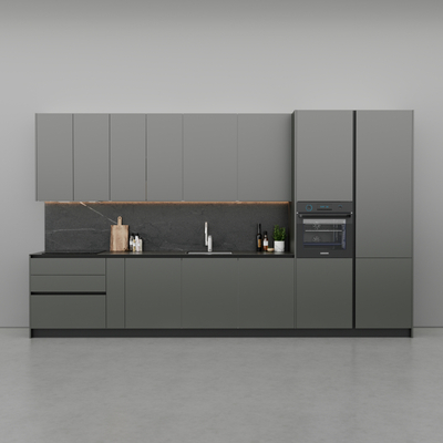 Kuzhinë IMMIGRAND SYSTEMS, Lineare, Techno Grey