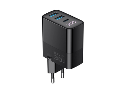 Karikues muri Havit UCLE001, 30W, 2x USB, i zi