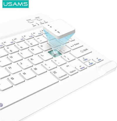 Kopertinë me tastierë USAMS US-BH657 për iPad 10.2 2019 2020, Bluetooth, vjollcë