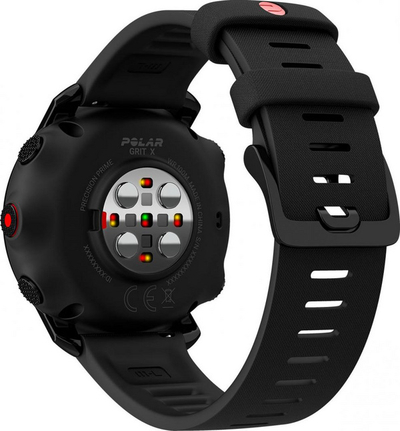 Orë sportive Polar Grit X Pro M/L, me GPS, mban ujë deri në 100m, e zezë
