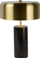 Lampë tavoline Lucide Mirasol Vintage, 25 cm, 3xG9, e zezë